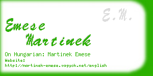 emese martinek business card